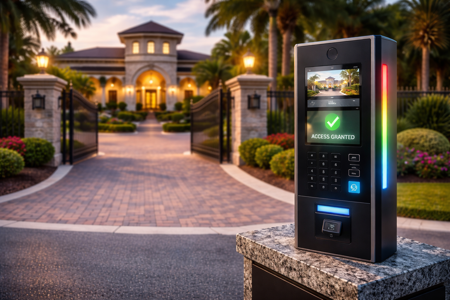 GSM Gate Control Mobile App Interface